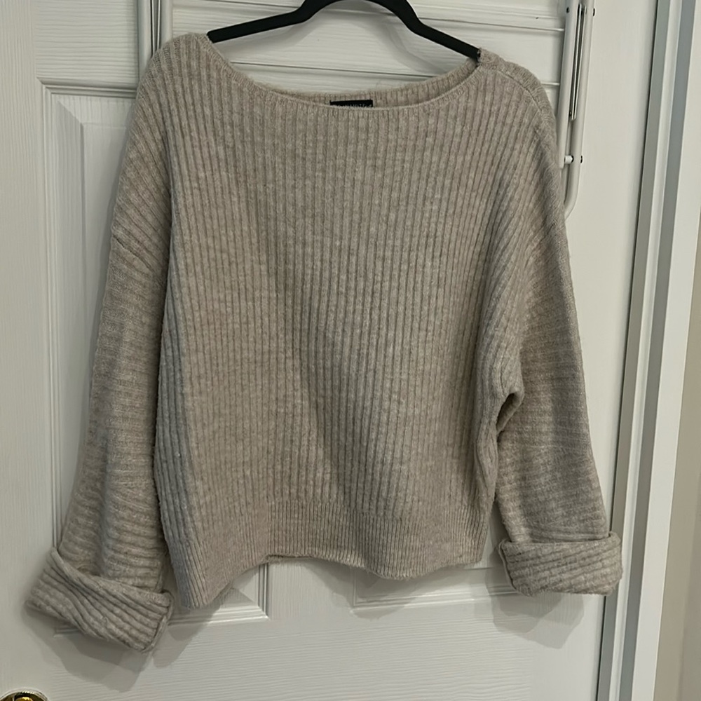 Boatneck knit sweater